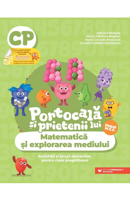 PORTOCALA SI PRIETENII LUI MAMATEMATICA CAIET DE LUCRU PREGATITOARE P45