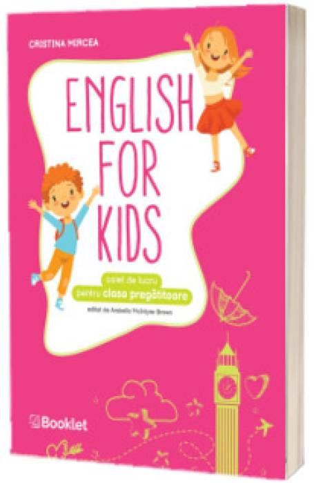 ENGLISH FOR KIDS PREGATITOARE 2025 BOOKLETalb-negru