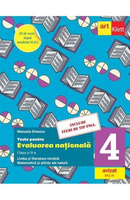 EVALUARE NATIONALA 4 MATE SI ROMANA 2025 ART INCLUTE ITEMI DE TIP PISA
