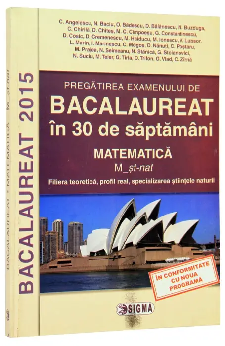 MATEMATICA BAC 2015 ST MAT 30 SAPT SIGMA
