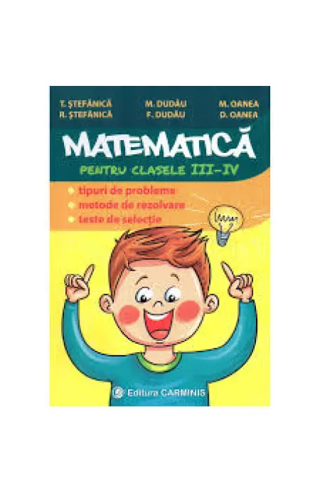 MATEMATICA 3-4 CULEGERE DUDAU CARMINIS