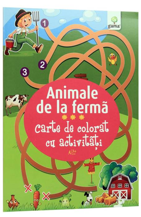 ANIMALE DE LA FERMA. CARTE DE COLORAT CU ACTIVITATI