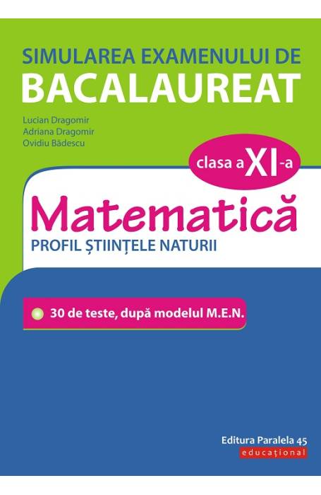 MATEMATICA 11 STIINTE SIMULARE BAC