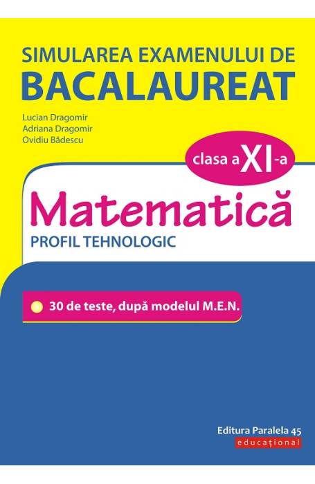 MATEMATICA 11 TEHN SIMULARE BAC