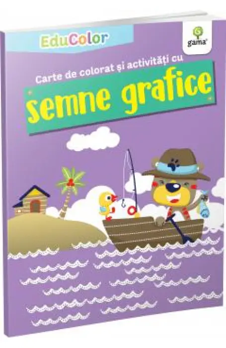 Carte de colorat si activitati cu semne grafice 4-6 ani 