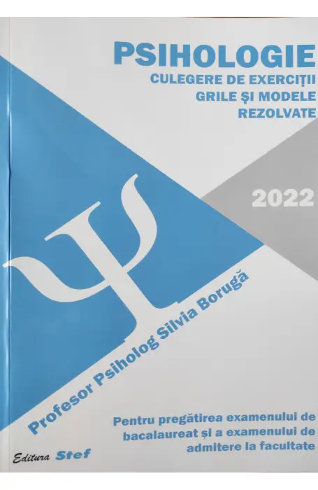 PSIHOLOGIE CULEGERE DE EXERCITII GRILE SI MODELE REZOLVATE 2022