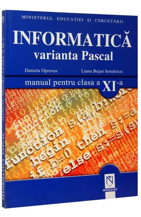 INFORMATICA 11  PASCAL MANUAL NICULESCU