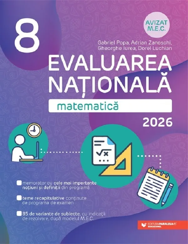 Matematica 8 Evaluare Nationala 2026 P45 9789734743254