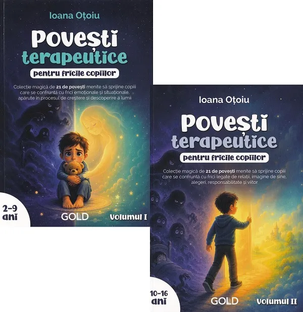 Pachet 2 volume: Povești terapeutice pentru fricile copiilor