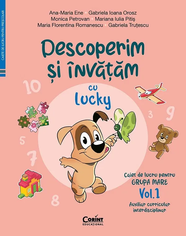 Caiet de Lucru Grupa Mare Vol 1 Descoperim cu Lucky Corint