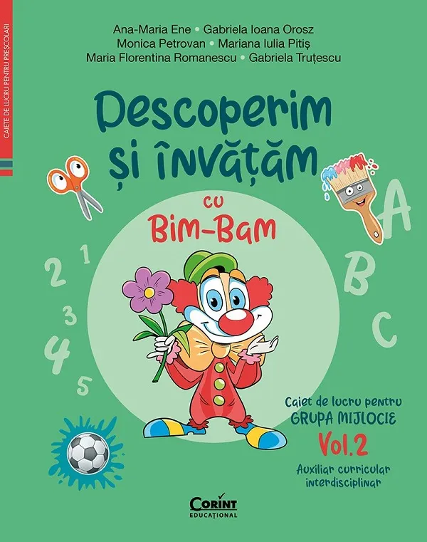 Caiet de Lucru Grupa Mijlocie Vol 2 Descoperim si Invatam cu Bim-Bam Corint