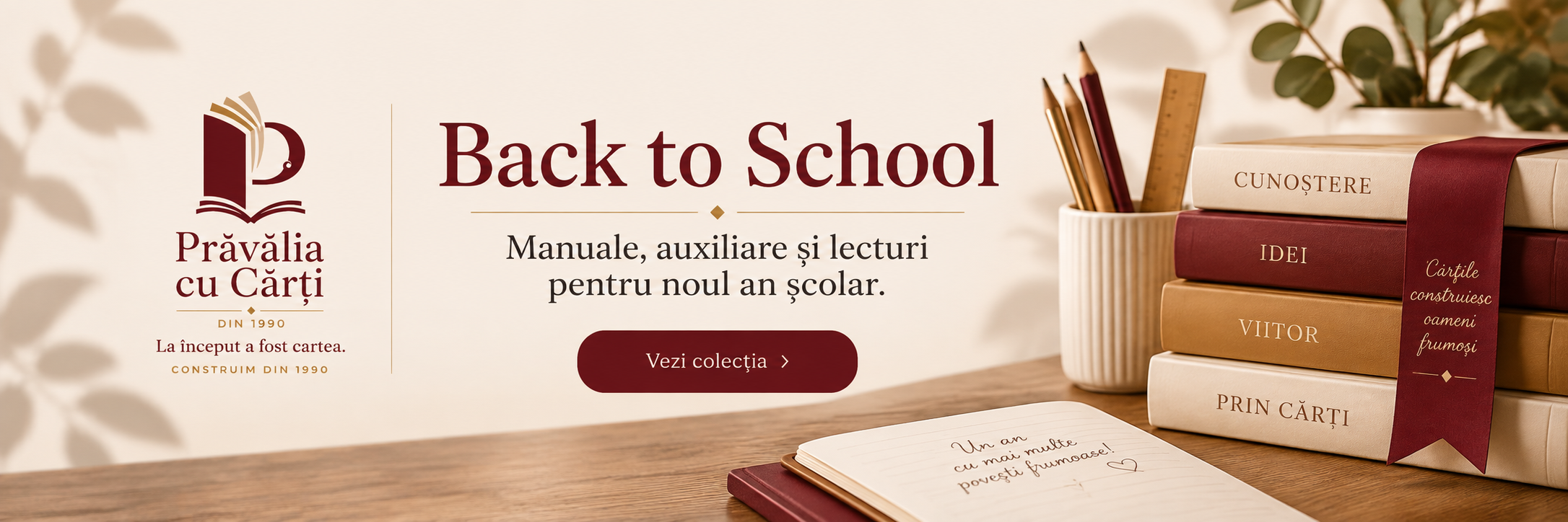 Back to School: manuale, auxiliare și lecturi pentru noul an școlar. Vezi colecția Prăvălia cu Cărți.